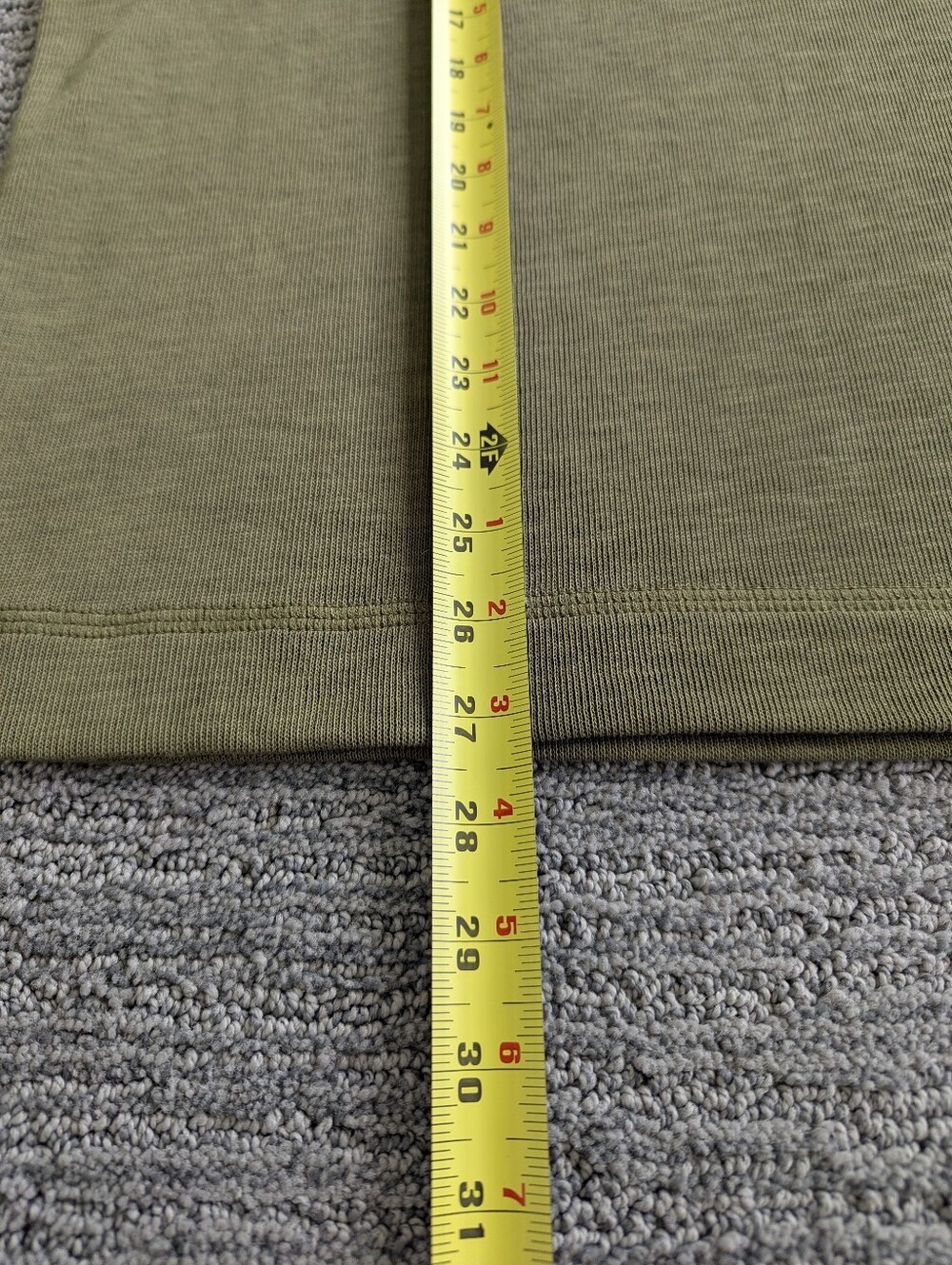 Banana Republic Slub Double-Knit Crew-Neck T-Shirt Green Mangrove Soft Classic - Picture 5 of 10